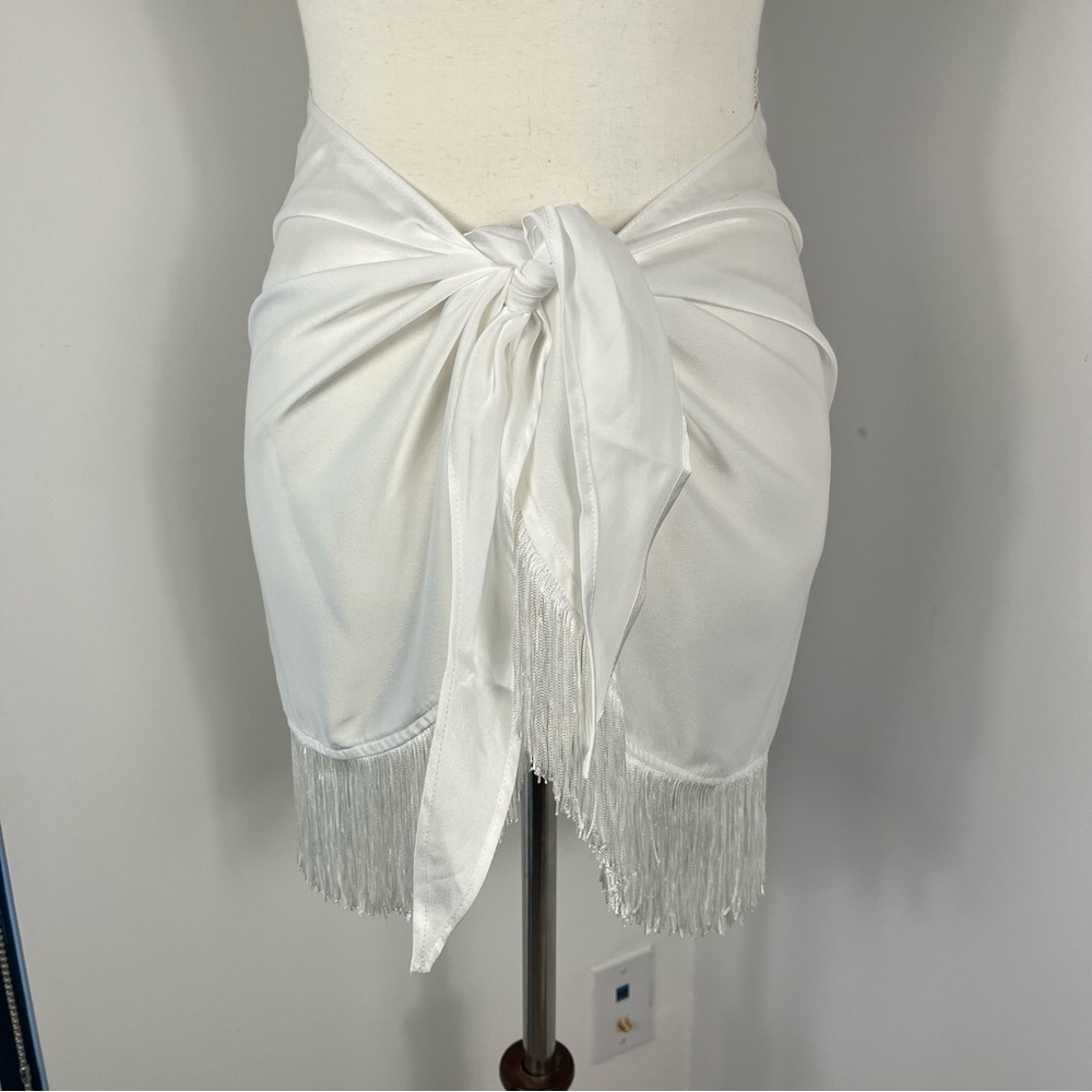 NWOT Show me your Mumu Lido fringe wrap sarong swim coverup - Picture 5 of 6